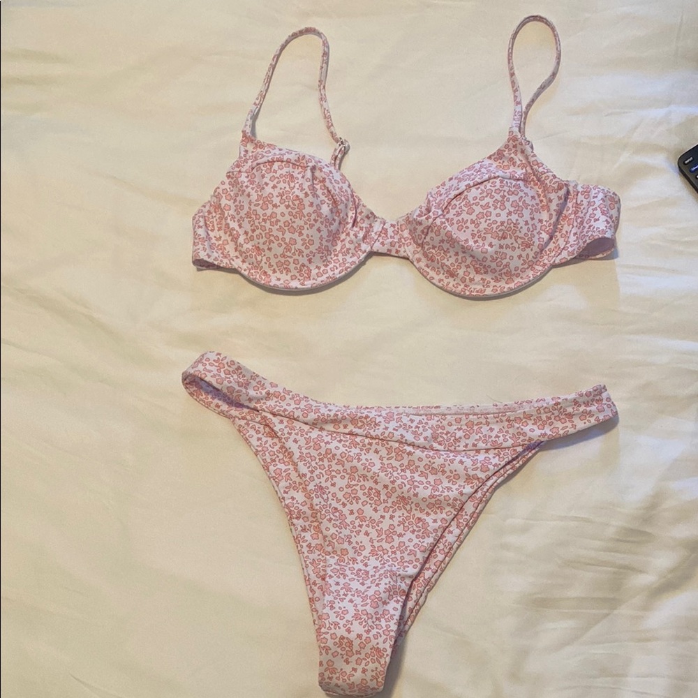 SHEIN Pink Floral Bikini Set